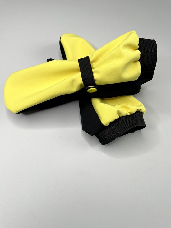 Softshell cimdi garie. Dzelteni