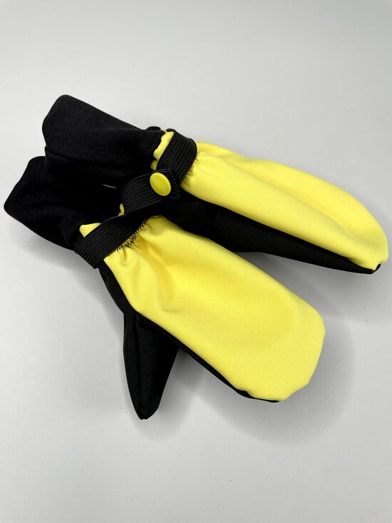 Softshell cimdi īsie dzelteni