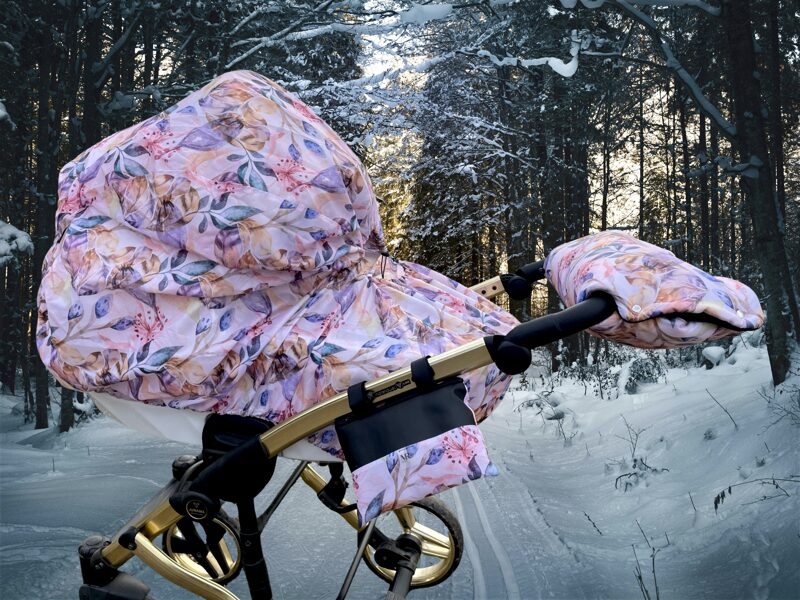 Lietus plēve ratiem rozā