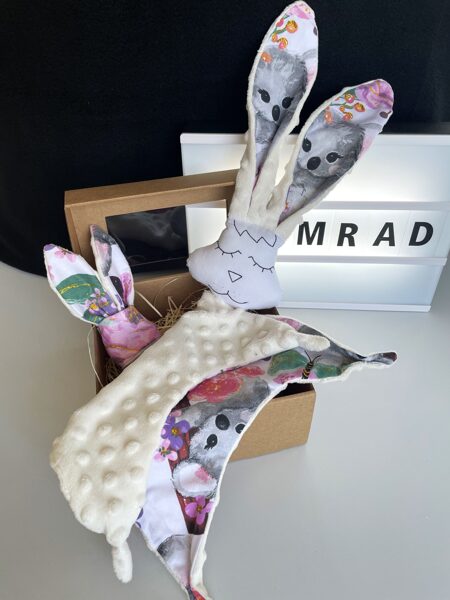 Mīļlupatiņa ar graužamriņķi panda ar bēšo