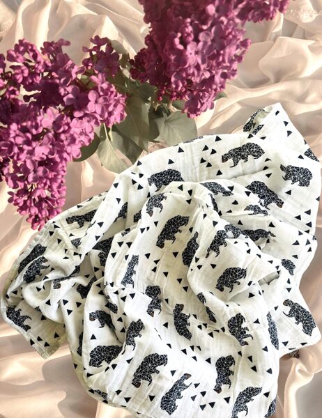 Muslīna sedziņa lāči un trīstūrīši