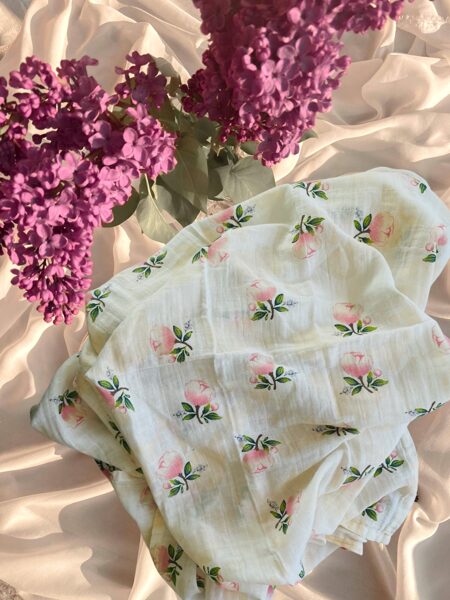 Muslīna sedziņa puķes