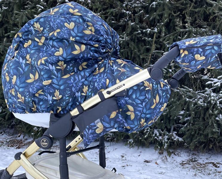 Lietus plēve ratiem zila